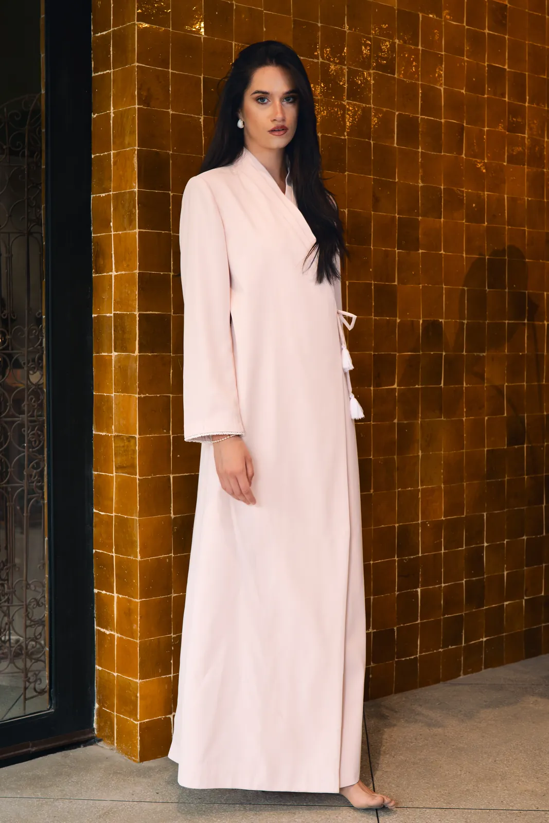 Laya robe rose poudré