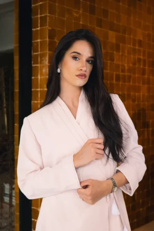 Laya robe rose poudré